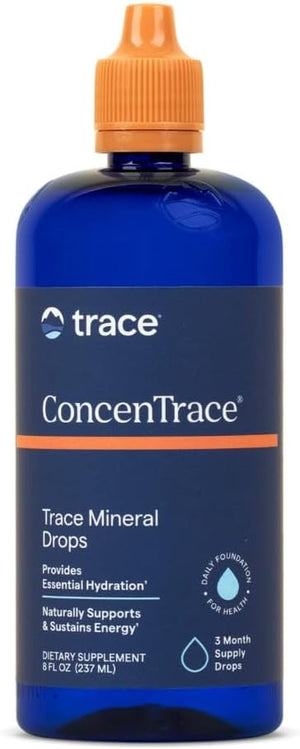Concentrace Trace Minerals Drops (8Oz) 96 - Day Supply - 1 Trace Minerals Supplement - Magnesium, Chloride, Complete Mineral Complex for Energy, Hydration, & Electrolyte Balance - Vitamen Store