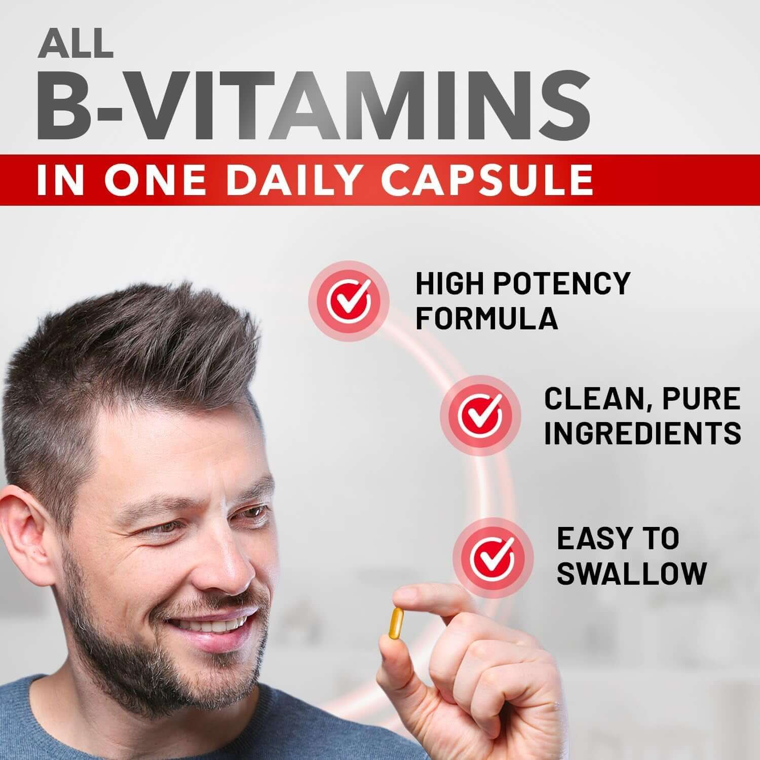 Divine Bounty Super B Complex Vitamins - All B Vitamins Including B12, B1, B2, B3, B5, B6, B7, B9, Folic Acid - Vitamin B Supplement - Support Healthy Energy Metabolism - 180 Vegetarian Capsules - Vitamen Store