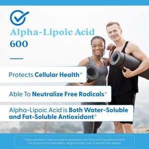 Doctor's Best Alpha - Lipoic Acid – 600 mg – 60 Vegan Capsules – Non - GMO, Gluten - Free, Soy - Free - Vitamen Store
