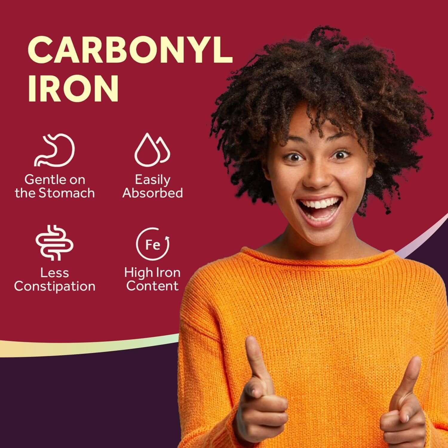Doctor'S Recipes Iron Supplement 65 Mg with Vitamin C - Maximized Absorption, Stomach Friendly & High Potency Iron Pills for Red Blood Cells Formation & Immunity Health - Vegan Non - Gmo 60 Iron Tablets - Vitamen Store
