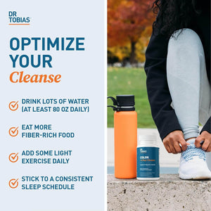 Dr. Tobias Colon 14 Day Cleanse – with Cascara Sagrada, Psyllium Husk, Senna Leaf & Probiotics – Non - GMO, 28 Capsules (1 - 2 Daily) - Vitamen Store