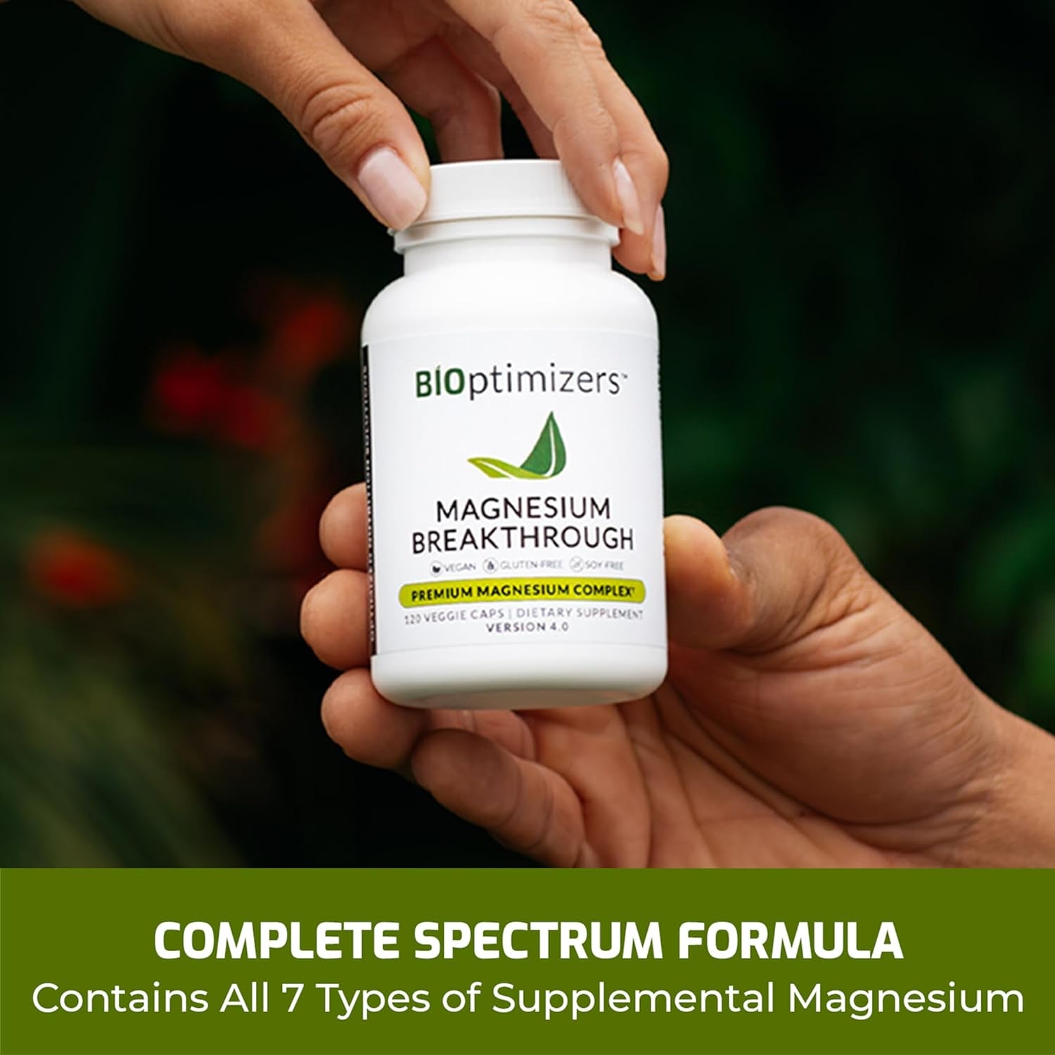 Magnesium Breakthrough Supplement 4.0 – 7 Forms of Magnesium for Daily Wellness – 30 Capsules