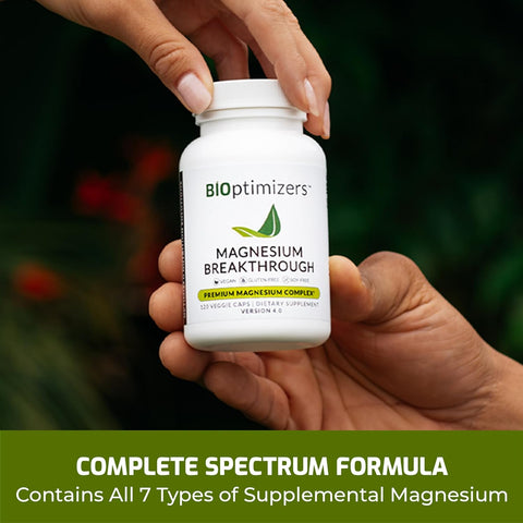 BiOptimizers Magnesium Breakthrough 4.0 – 7 Forms of Magnesium for Sleep & Brain Support – 60 Capsules