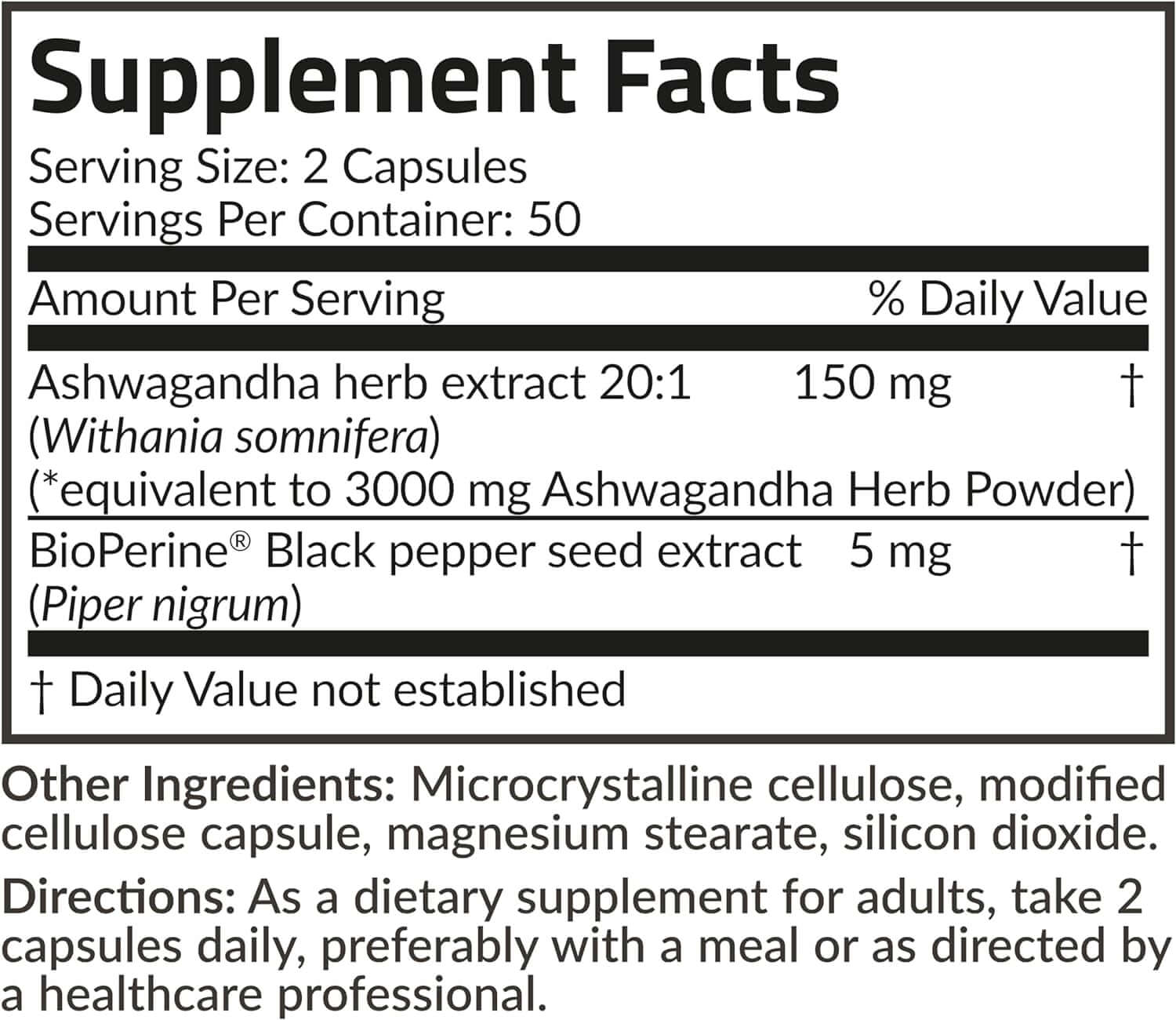 Futurebiotics Ashwagandha Extra Strength Stress & Mood Support with Bioperine - Non GMO Formula, 120 Vegetarian Capsules - Vitamen Store