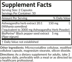 Futurebiotics Ashwagandha Extra Strength Stress & Mood Support with Bioperine - Non GMO Formula, 120 Vegetarian Capsules - Vitamen Store