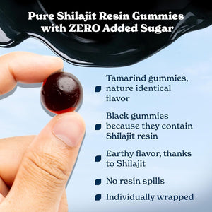 Himalayan Shilajit Gummies - Gold Grade Shilajit, 75%+ Fulvic Acid - Tamarind Flavor - 60 Count - Vitamen Store