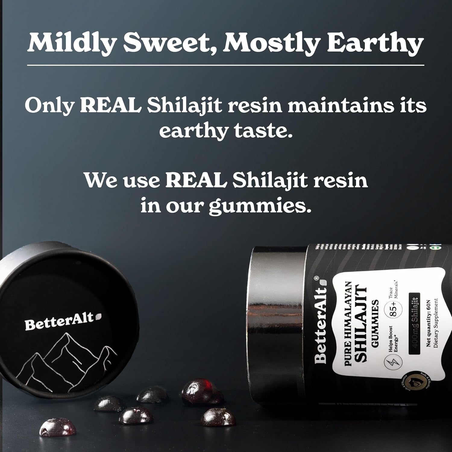 Himalayan Shilajit Gummies - Gold Grade Shilajit, 75%+ Fulvic Acid - Tamarind Flavor - 60 Count - Vitamen Store
