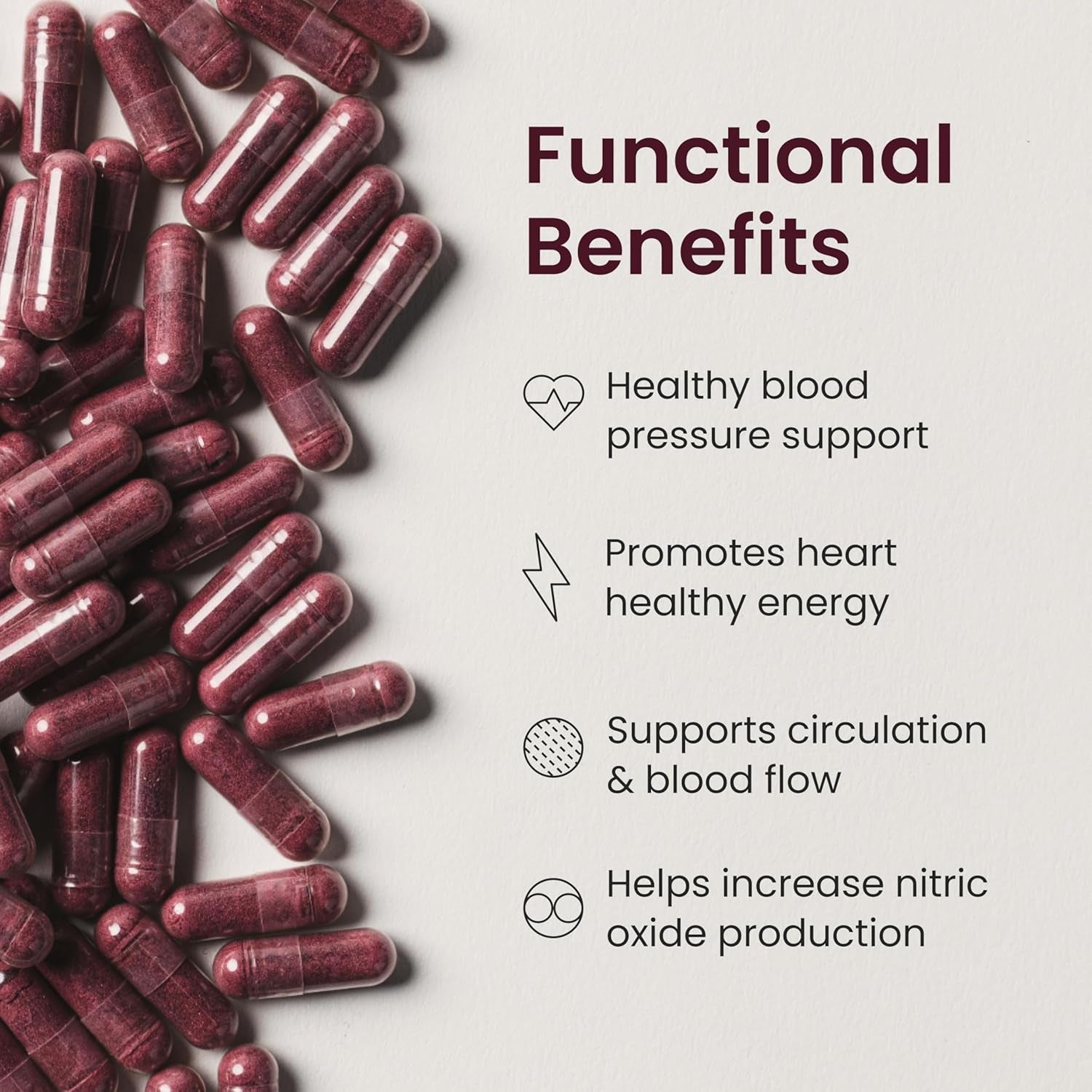 Humann SuperBeets Beet Root Capsules – Quick Release 1000 mg – Non - GMO Beetroot Powder – 90 Capsules - Vitamen Store