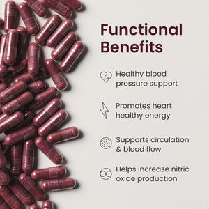 Humann SuperBeets Beet Root Capsules – Quick Release 1000 mg – Non - GMO Beetroot Powder – 90 Capsules - Vitamen Store