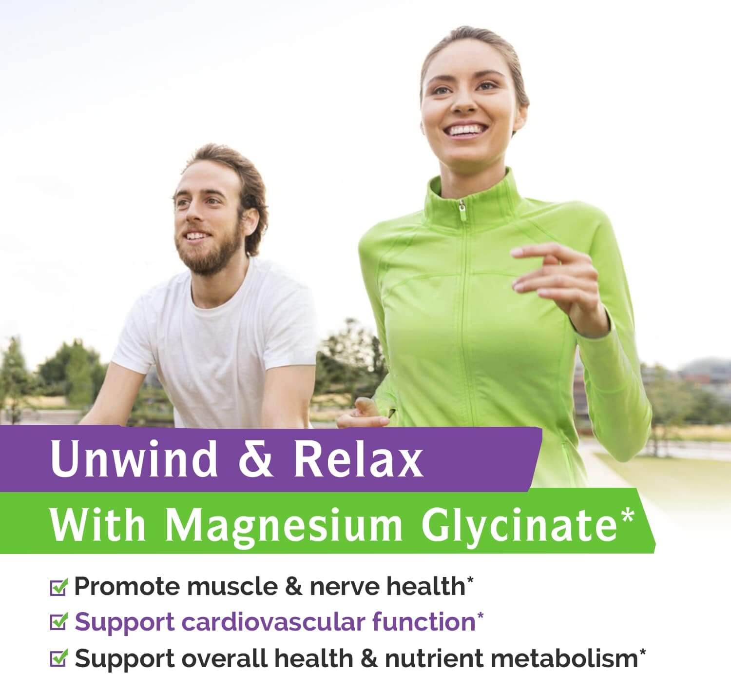 Innate Vitality Magnesium Glycinate 500Mg, 70Mg Elemental Magnesium per Cap, 120 Veggie Capsules - Vitamen Store