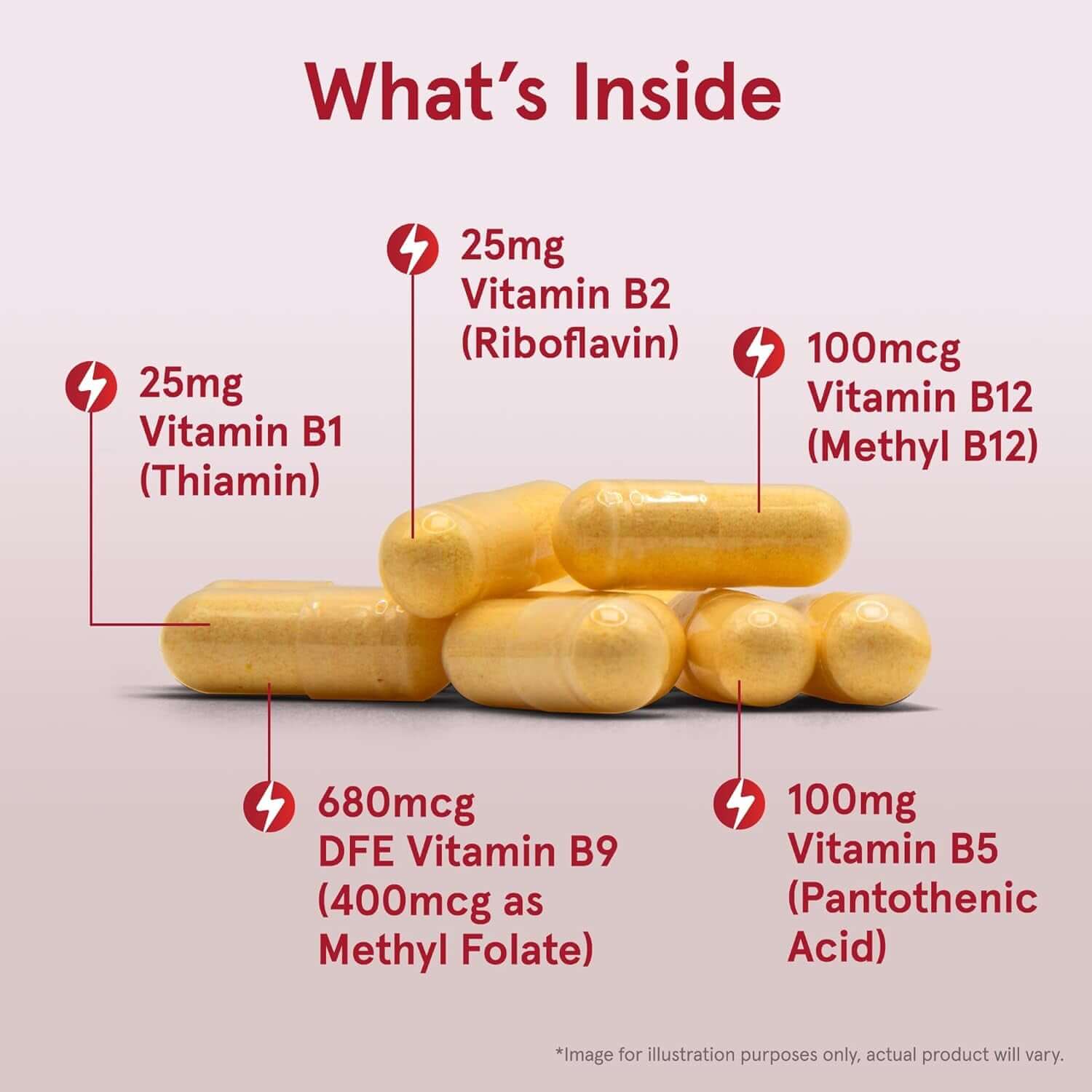 Jarrow Formulas B - Right, Optimized B Complex Featuring Vitamin B1, B2, B5, B6, B12 and B9 to Support Cellular Energy, Immune Health and Stress Management, 100 Veggie Capsules, up to a 100 Day Supply - Vitamen Store