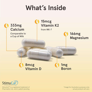 Jarrow Formulas Boneup for Bone Density - Vitamin D3 and K2, Calcium Support, 360 Capsules, Promotes Skeletal Nutrition, up to 60 Days Supply - Vitamen Store