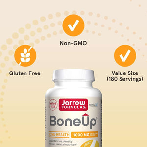 Jarrow Formulas Boneup for Bone Density - Vitamin D3 and K2, Calcium Support, 360 Capsules, Promotes Skeletal Nutrition, up to 60 Days Supply - Vitamen Store
