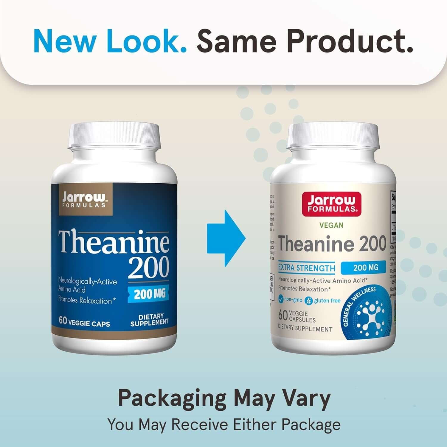 Jarrow Formulas Extra Strength Theanine 200 Mg, 60 Veggie Capsules, 60 Day Supply - Vitamen Store