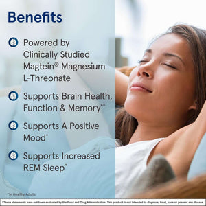 Jarrow Formulas Magnesium L - Threonate, Magmind Magtein Brain Supplements for Memory Support, 90 Veggie Capsules, up to a 30 Day Supply - Vitamen Store