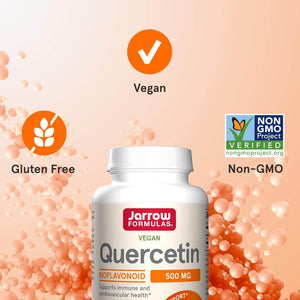 Jarrow Formulas Quercetin, for Cardiovascular Support, 500mg, 200 Capsules - Vitamen Store