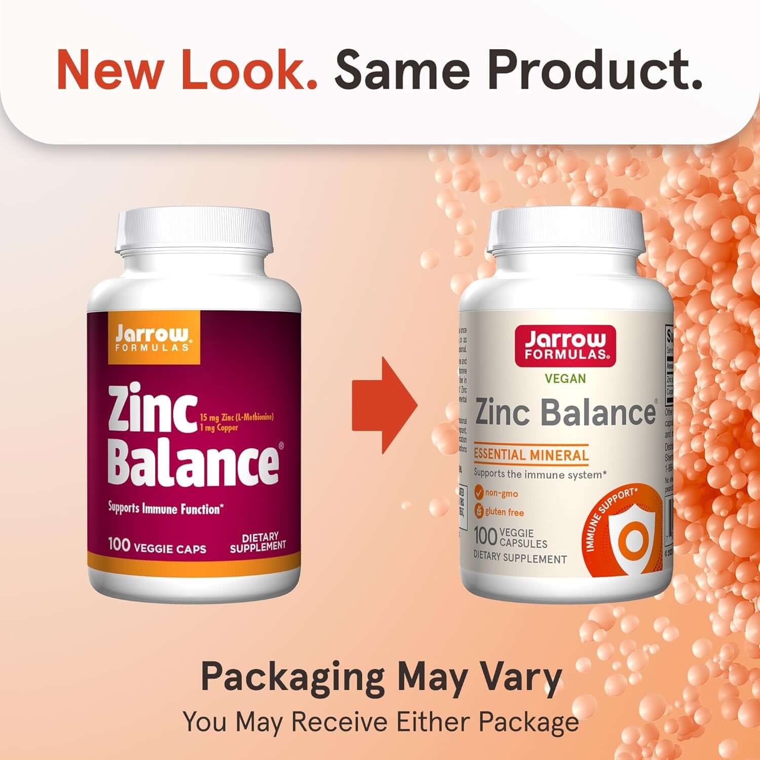 Jarrow Formulas Zinc Balance 15 mg with Copper – 100 Veggie Caps – Gluten‑Free & Vegan - Vitamen Store