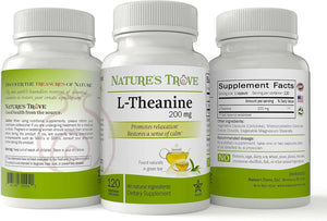 L - Theanine 200Mg by Nature'S Trove - 120 Vegetarian Capsules - Vitamen Store