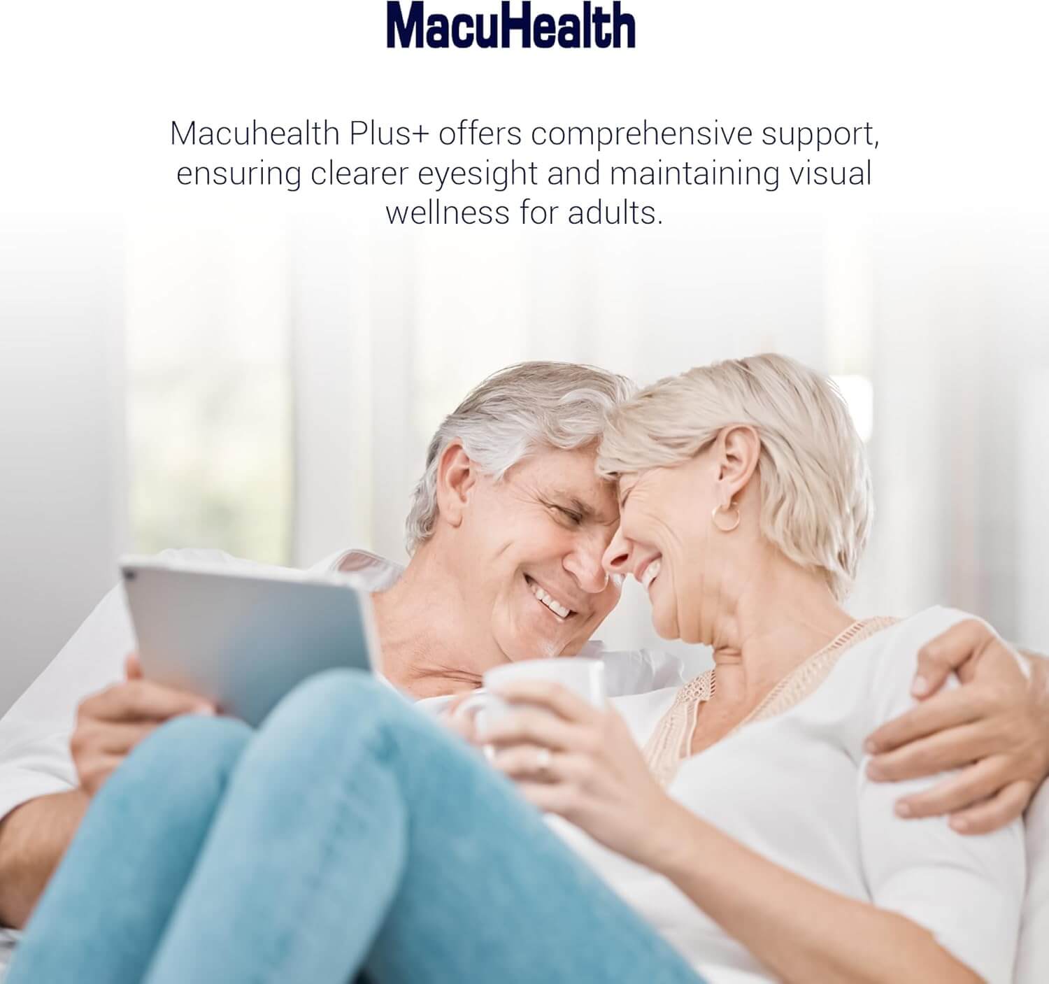 Macuhealth Plus+ Eye Vitamins Supplement for Adults - 90 Day Supply with Lutein, Zeaxanthin, and Meso - Zeaxanthin - Unflavored, Vitamin for Eyes - Vitamen Store