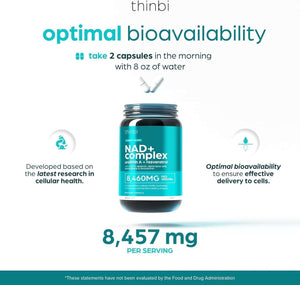 NAD Supplement 8457 Mg Extra Strength NMN Alternative Liposomal + Green Tea for Women & Men, Resveratrol, Coq10, Alpha Lipoic Acid – Energy Anti - Aging,Cell Regeneration –30 - Day - Vitamen Store