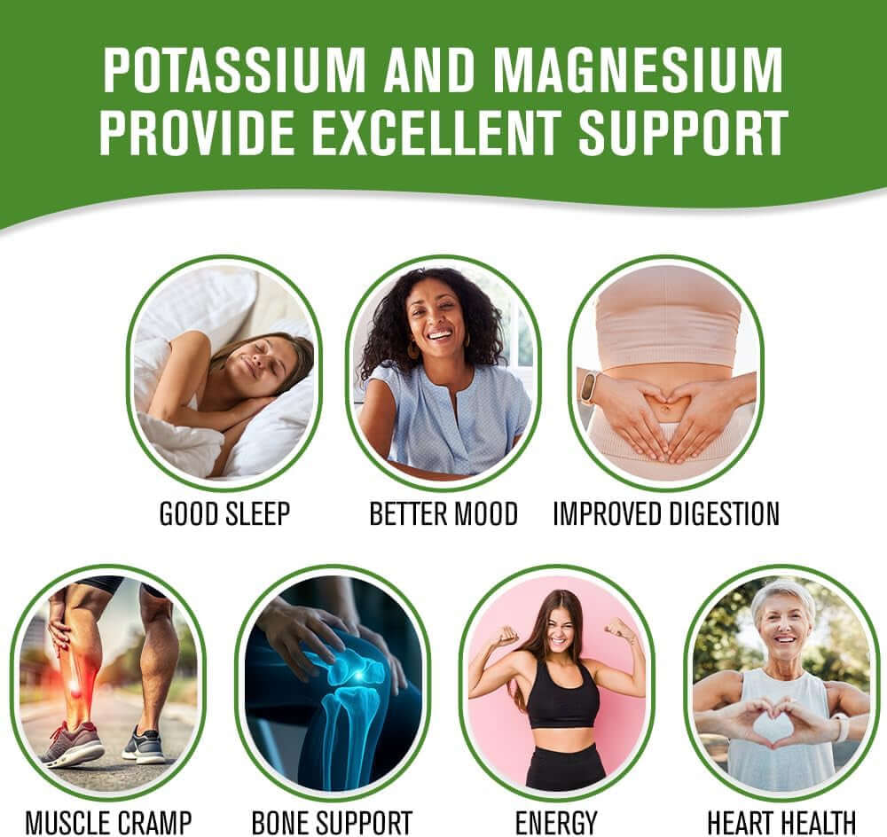 Naturalslim Potassium Magnesium Supplement 100 Capsules – Magicmag C Magnesium Citrate Supplements for Sleep Support, Heart Health, and Muscle Cramp Relief | Gluten - Free 3 Pack - Vitamen Store