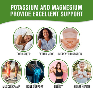 Naturalslim Potassium Magnesium Supplement 100 Capsules – Magicmag C Magnesium Citrate Supplements for Sleep Support, Heart Health, and Muscle Cramp Relief | Gluten - Free 3 Pack - Vitamen Store