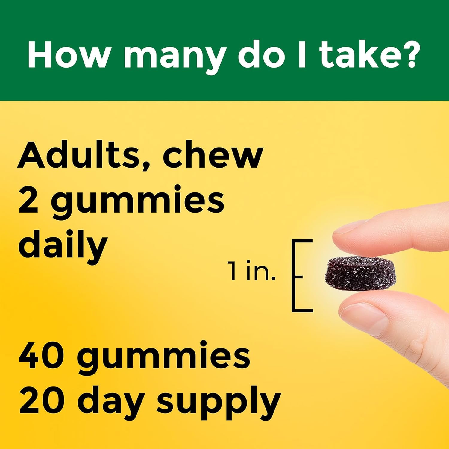 Nature Made High Absorption Magnesium Glycinate Gummies 100 Mg per Serving, 40 Magnesium Gummies, 20 Day Supply - Vitamen Store