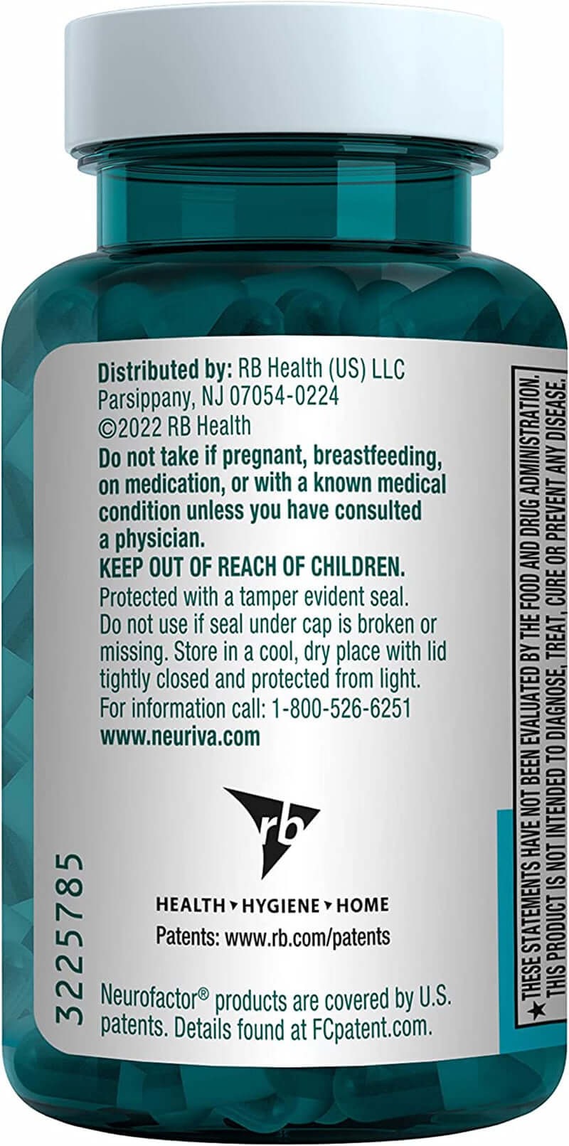 NEURIVA plus Brain Supplement for Memory and Focus Clinically Tested Nootropics for Concentration for Mental Clarity, Cognitive Enhancement Vitamins B6, B12, Phosphatidylserine 30 Capsules - Vitamen Store