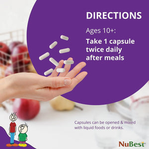Nubest Tall 10+ - Height Growth Supplement for Children (10+) & Teens Who Drink Milk Daily, Height Growth Pills with Calcium, Vitamins & Minerals - Helps Height Increase - 12 Pack | 12 Month Supply - Vitamen Store