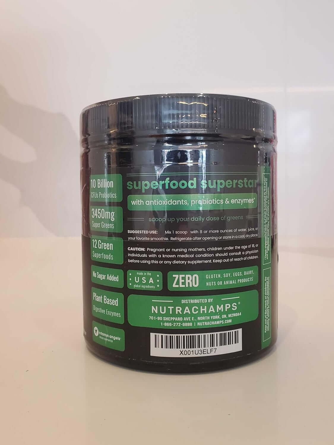 Nutrachamps Super Greens Powder Premium Superfood | 20+ Organic Green Veggie Whole Foods | Alfalfa, Spirulina, Chlorella & More | Antioxidant, Digestive Enzyme & Probiotic Blends | Watermelon - Vitamen Store