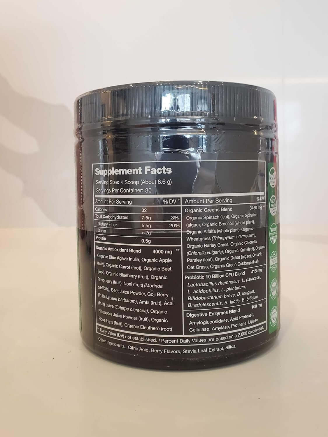 Nutrachamps Super Greens Powder Premium Superfood | 20+ Organic Green Veggie Whole Foods | Alfalfa, Spirulina, Chlorella & More | Antioxidant, Digestive Enzyme & Probiotic Blends | Watermelon - Vitamen Store