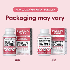 Physician's CHOICE Digestive Enzymes – Multi - Enzyme Blend with Organic Prebiotics and Probiotics – 60 Capsules - Vitamen Store
