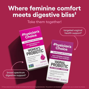 Physician'S Choice Probiotics for Women - PH Balance, Digestive, UT, & Feminine Health - 50 Billion CFU - 6 Unique Strains for Women - Organic Prebiotics, Cranberry Extract+ - Womens Probiotic - 84 CT - Vitamen Store