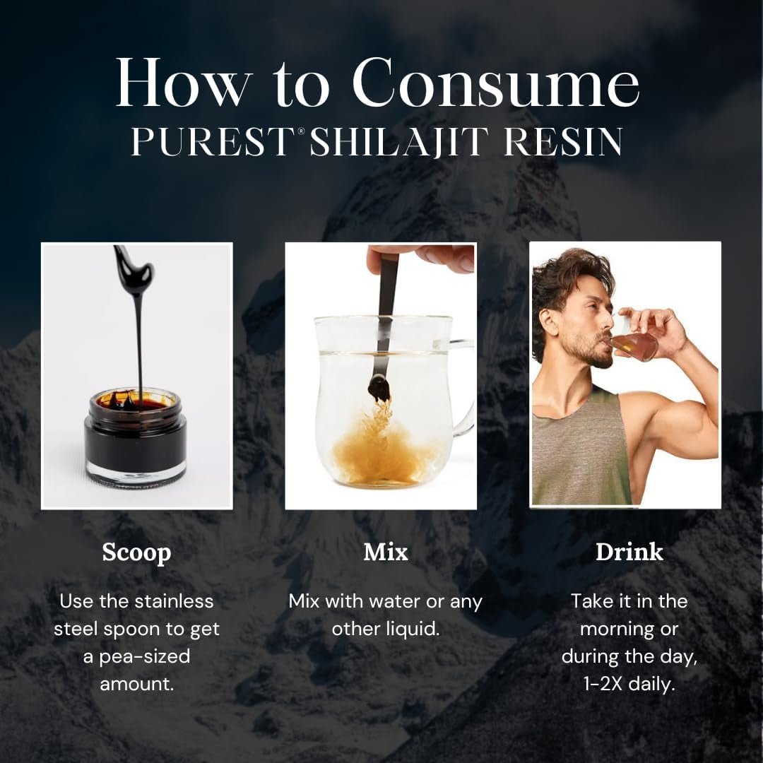 Pure Himalayan Shilajit Resin – Grade A with 85+ Plant - Derived Trace Minerals and Fulvic Acid – Third - Party Lab Tested – 30g - Vitamen Store