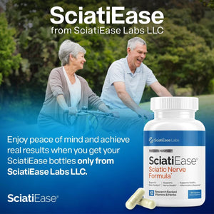 Sciatic Nerve Health Support Supplement - Nerve Support Formula with Alphapalm, Pea, Vitamin B Complex, Alpha Lipoic Acid 300Mg - 120 Capsules - Vitamen Store