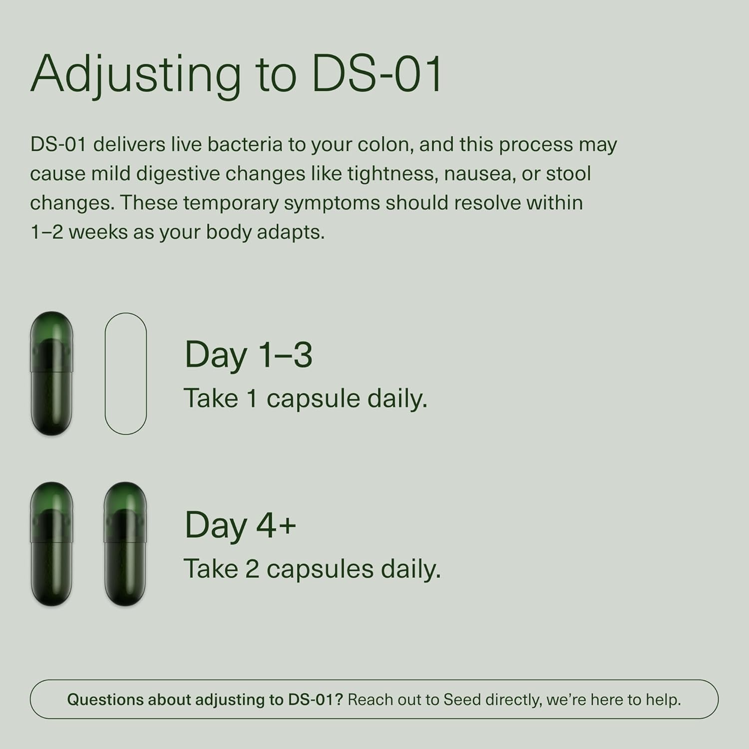 Seed DS - 01 Daily Synbiotic - Prebiotic and Probiotic - Vegan & Shelf - Stable - 60 Capsules - Vitamen Store