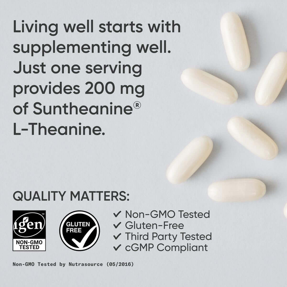 Sports Research L - Theanine 200Mg with Organic Coconut Oil | Suntheanine Supplement for Focus, Relaxation & Alertness | Double Strength, Non - Gmo & Gluten Free - Vitamen Store