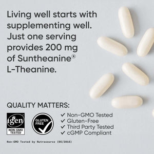 Sports Research L - Theanine 200Mg with Organic Coconut Oil | Suntheanine Supplement for Focus, Relaxation & Alertness | Double Strength, Non - Gmo & Gluten Free - Vitamen Store