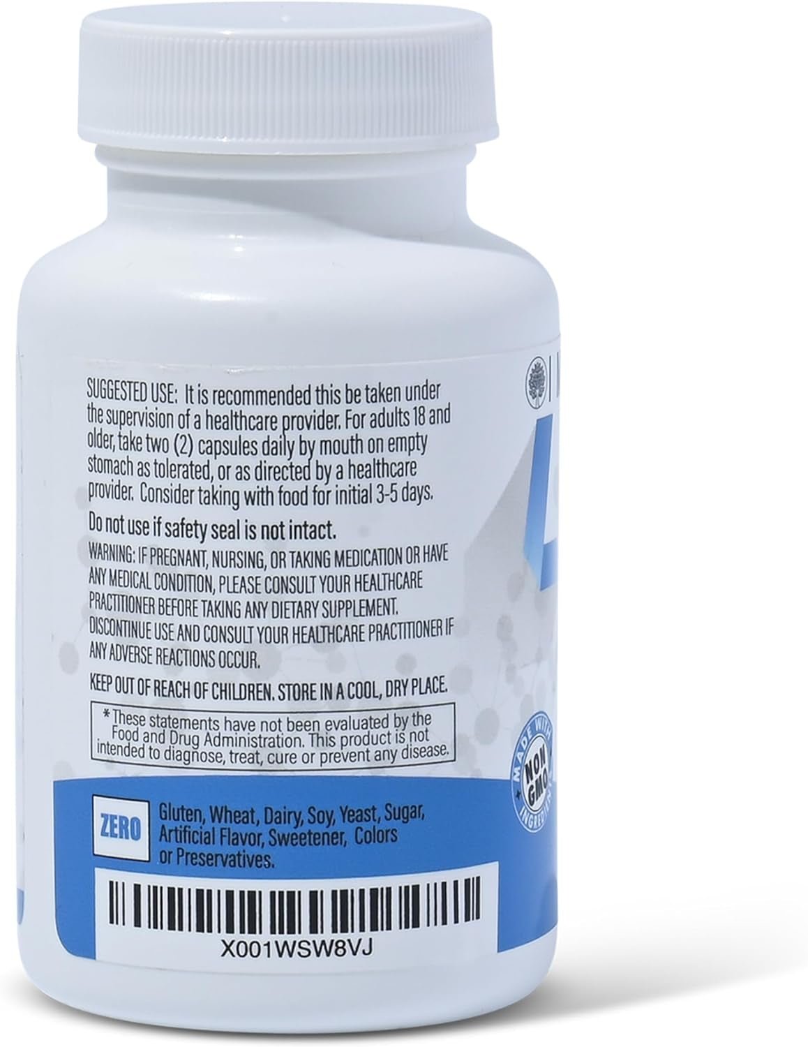 Stabilized R - Alpha Lipoic Acid ((True)) 600Mg per Serving [[High Potency & up to 40X Increased Absorption]] (Na R - ALA) (Na R - LA) (Na R - Lipoate) (1 Bottle) - Vitamen Store