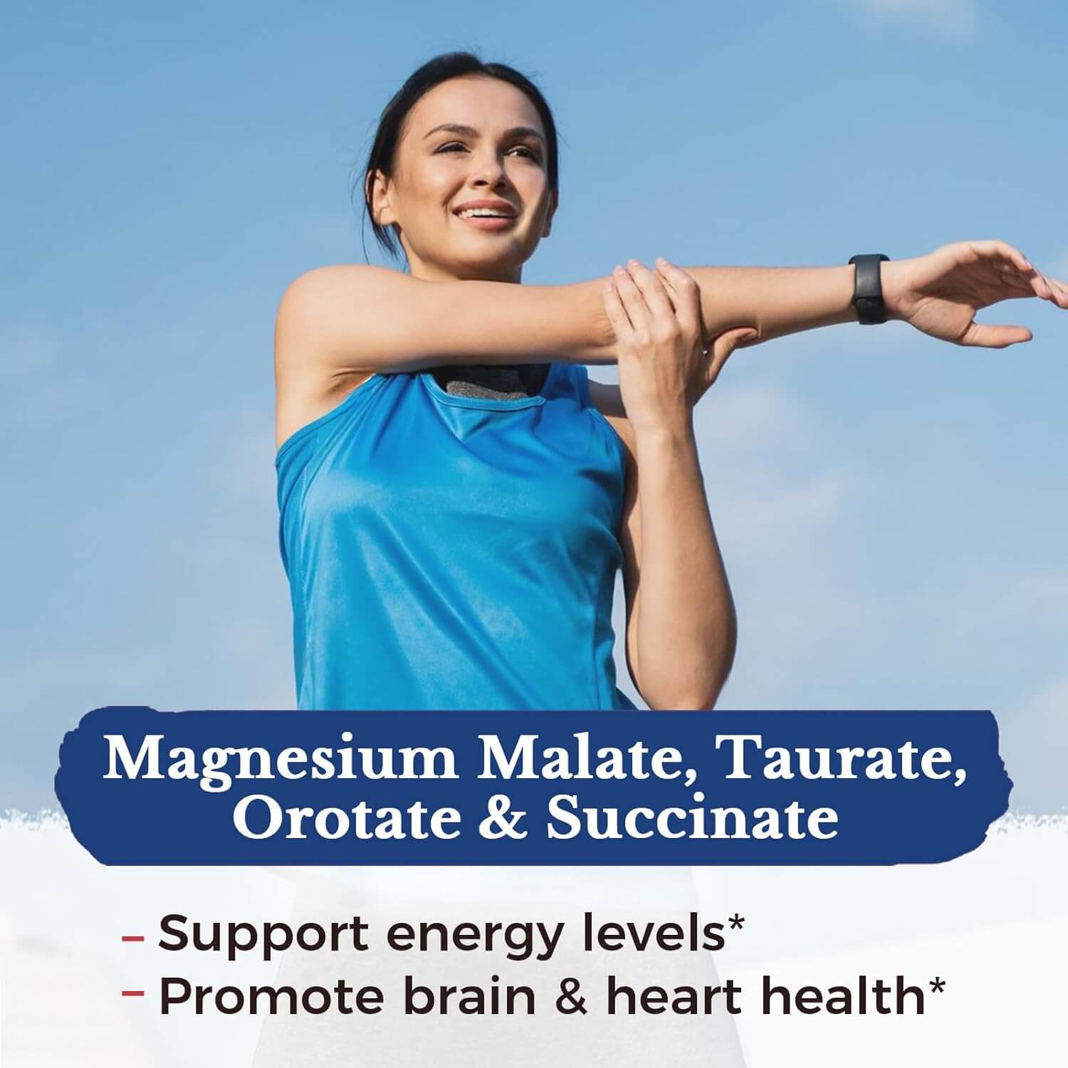 Vitalitown 10 in 1 Magnesium Complex Supplement - 400Mg Elemental Magnesium Chelated with Glycinate, Citrate, Malate, Taurate & More - for Sleep Muscle Heart Energy - Non - Gmo, Vegan, 90 Caps - Vitamen Store