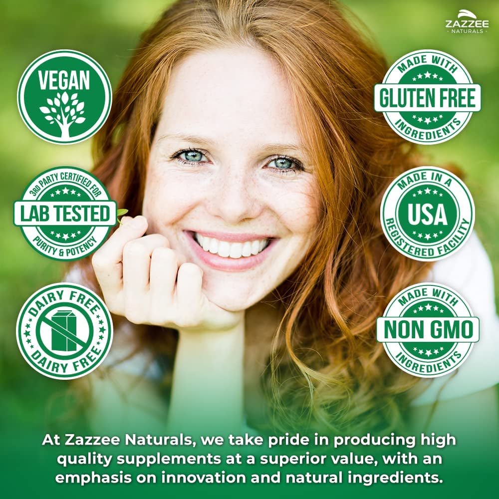 Zazzee USDA Organic Beet Root 20:1 Extract – 8000 mg Strength – 120 Vegan Quick Release Capsules with Black Pepper Extract – Non - GMO, Made in the USA - Vitamen Store