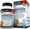 Magnesium Bisglycinate 100% Chelate No-Laxative Effect - Maximum Absorption & Bioavailability, Fully Reacted & Buffered - Healthy Energy Muscle Bone & Joint Support - Non-Gmo Project Verified - 360 Ct