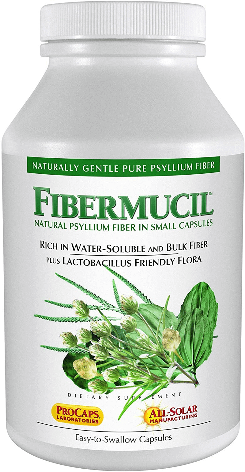 Andrew Lessman Fibermucil 180 Capsules –Psyllium Husk Powder. Gently Promotes Regularity and Digestive Health. Rich in Fiber. Gentle, Easy and Effective. No Additives. Small Easy to Swallow Capsules - vitamenstore.com