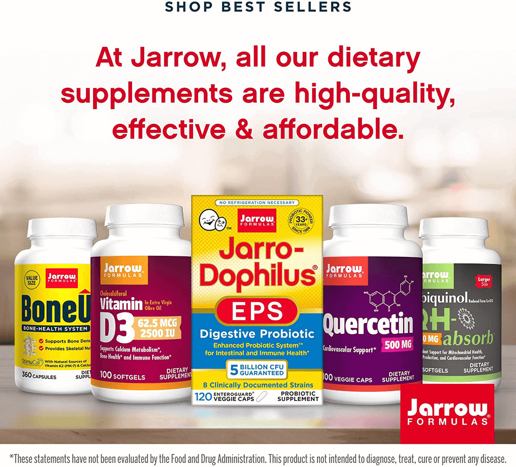Jarrow Formulas Quercetin, for Cardiovascular Support, 500mg, 200 Capsules - Vitamenstore.com
