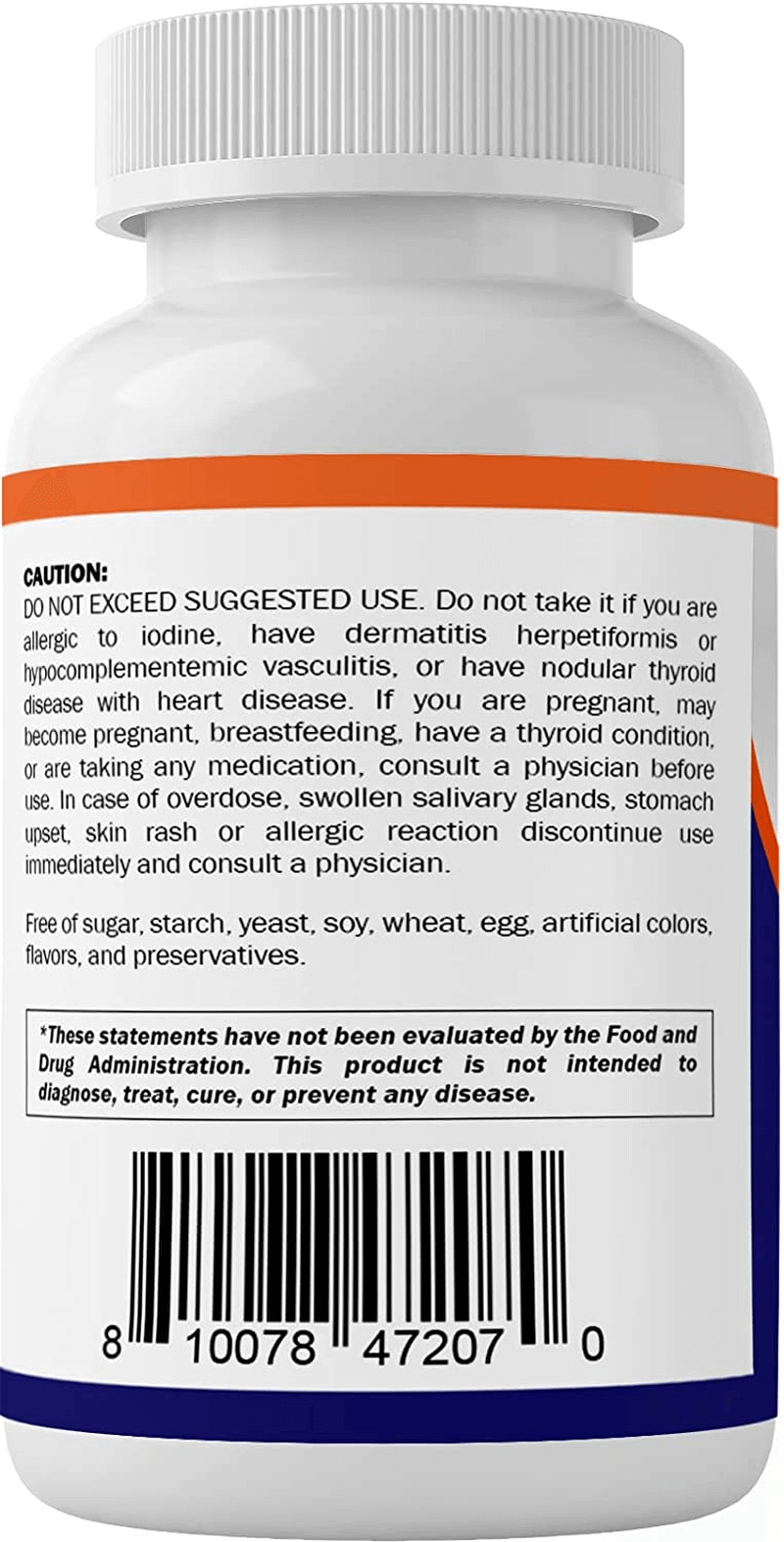 Vitamatic Potassium Iodide 65 Mg per Serving - 60 Tablets - Thyroid Support - Exp Date 03/2025 - vitamenstore.com