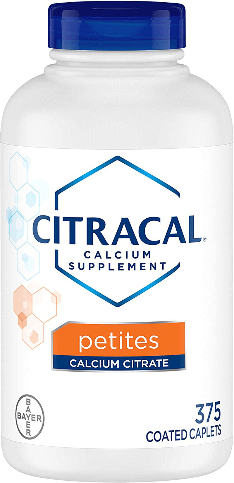Citracal Petites, Highly Soluble, Easily Digested, 400 mg Calcium Citrate with 500 IU Vitamin D3, Bone Health Supplement for Adults, Relatively Small Easy-to-Swallow Caplets, 375 Count - vitamenstore.com