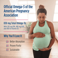 Nordic Naturals Prenatal DHA, Strawberry - 830 Mg Omega-3 + 400 IU Vitamin D3-90 Soft Gels - Supports Brain Development in Babies during Pregnancy & Lactation - Non-Gmo - 45 Servings - vitamenstore.com