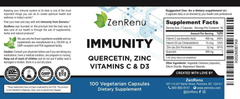 Quercetin, Zinc Picolinate, Vitamin C & D3 Supplement - Immune & Health Support - Made in The USA by Zenrenu - vitamenstore.com