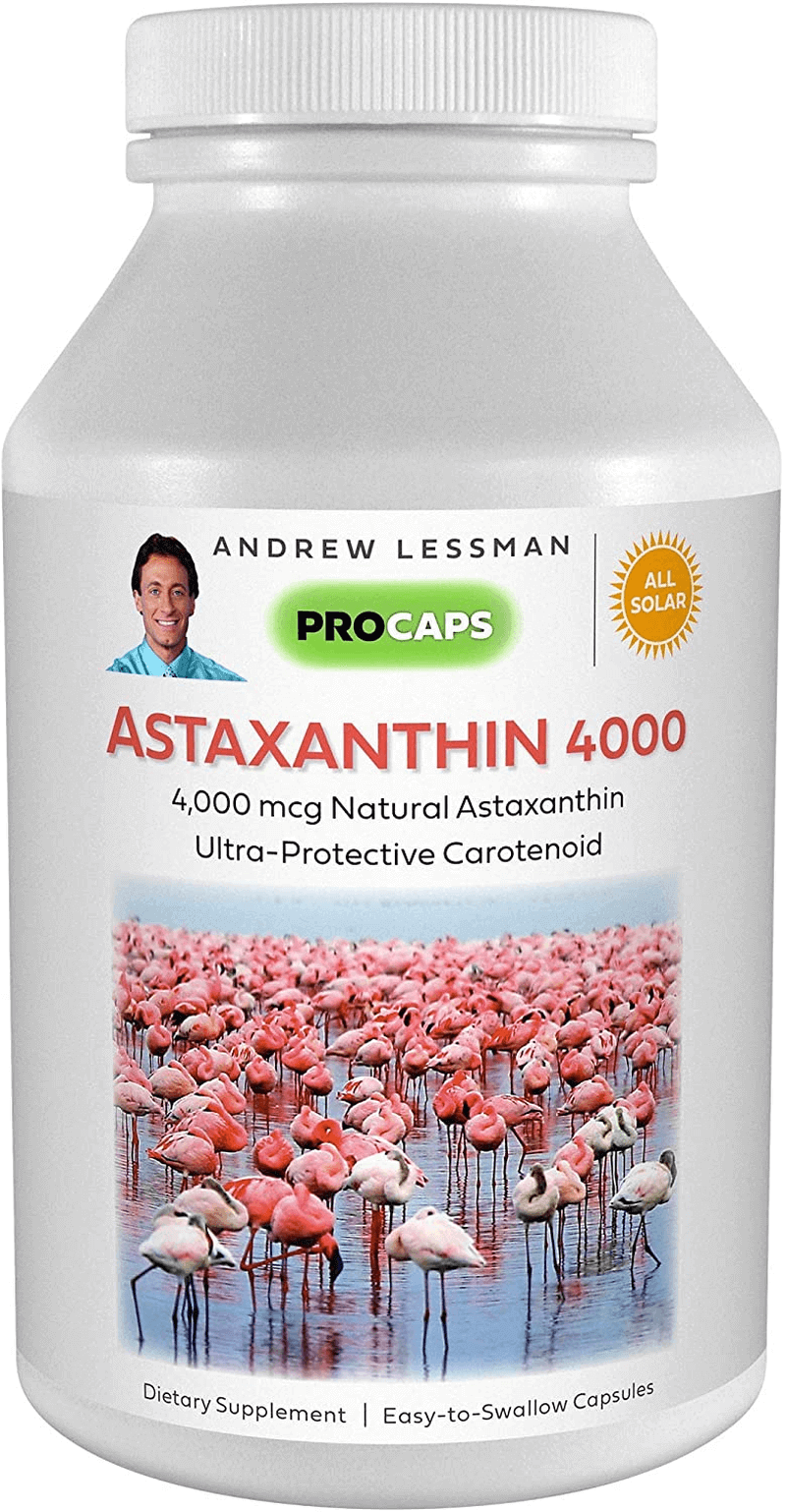 Andrew Lessman Astaxanthin 360 Softgels - 4000 Mcg Natural Astaxanthin, Powerful Anti-Oxidant Carotenoid. Protection for Eyes, Heart, Skin and More. No Additives. Easy to Swallow Softgels - vitamenstore.com