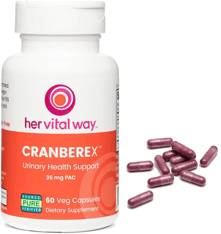 Cranberex Cranberry Concentrate Supplement Pills | Cranberry Extract Capsules for Urinary Tract Health and Kidney Care | 36mg PAC | Free Shipping | Vitamenstore.com